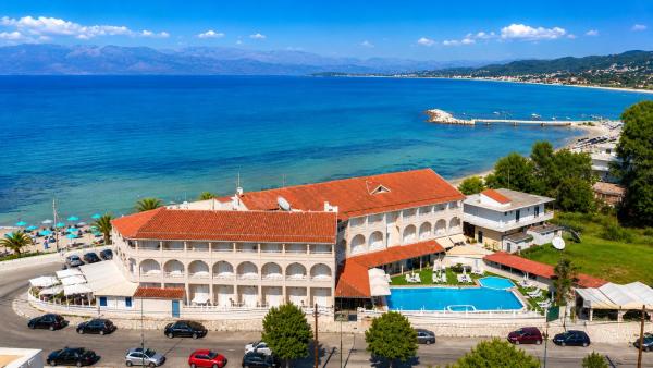 På billedet ses objektet Aphrodite Beach Hotel Corfu beliggende i byen Roda.