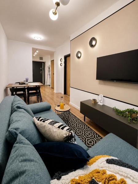 写真にはラドム市にあるPrzestronny apartament w centrum miastaが写っています。