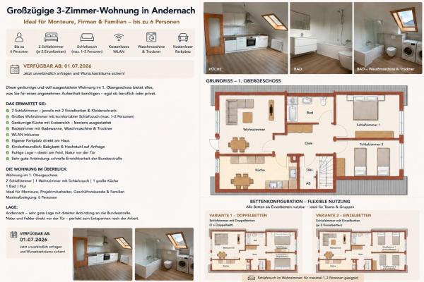 Schwalbennest - Moderne Wohnung In Andernach - Neuwied