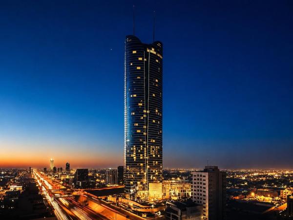 A la foto es mostra l'objecte شقة برج رافال Rafal Tower situat a la ciutat de Riad.