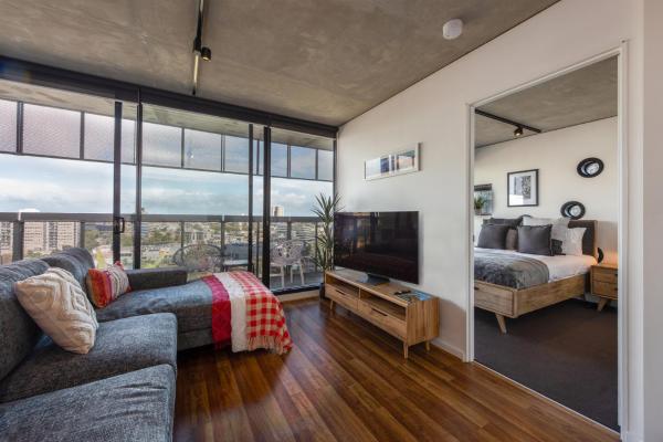 A la foto es mostra l'objecte Stylish 2-Bed Apt in Southbank with Parking situat a la ciutat de Melbourne.