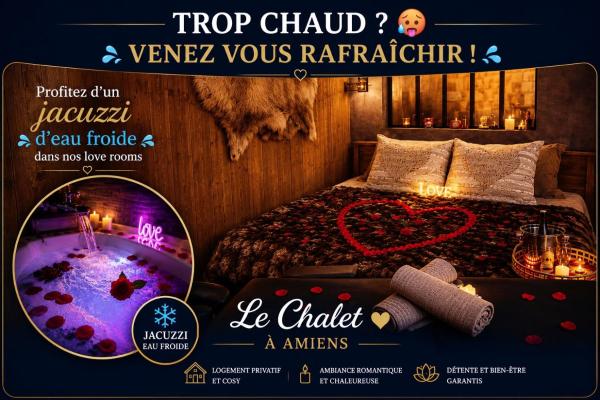 Le Chalet Romantique, Spa, ÉCran Cinéma, Lit King Size, Day Use, 10 Min Centre - 亞眠