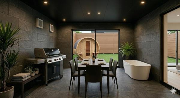 Pleasantstay The Suite チラー付き水風呂サウナ屋内Bbq75インチテレビ - 모바라시
