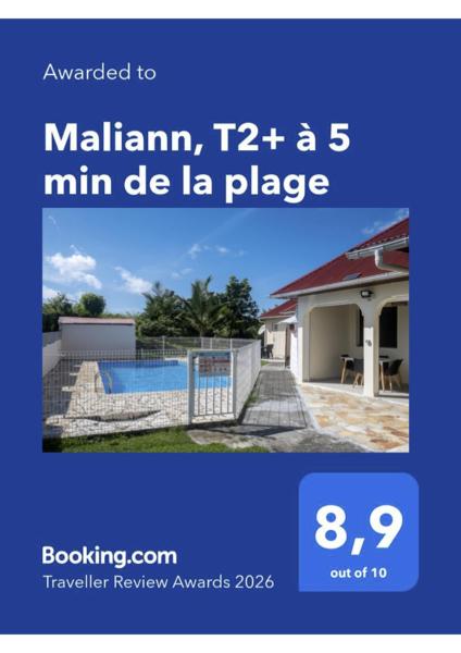 Maliann, T2+ à 5 Min De La Plage - Martinique