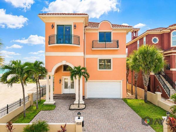Beachfront Luxury Estate - Pool Spa & Sunset View - Treasure Island, FL