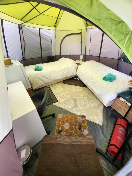 Queen Bee Tent Is Available With Shared Bathroom - 글래스턴베리