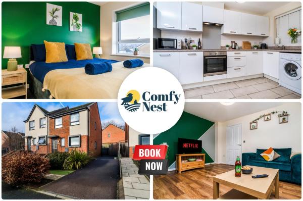 3 Bedroom House By Comfy Nest Contractors Accommodation Nottingham With Parking, Sleeps 5 - Nottingham