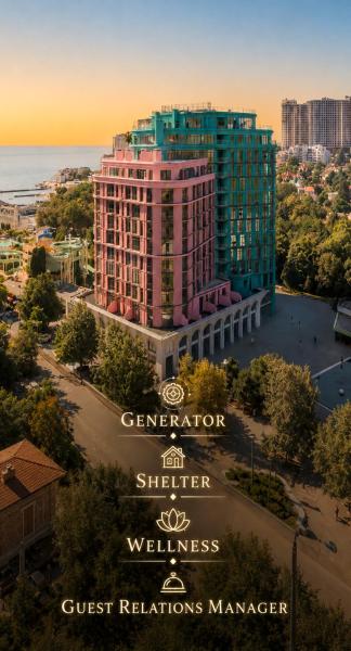 Na fotografii je vidět objekt Spatium Medical & Wellness Hotel nacházející se ve městě Oděsa.