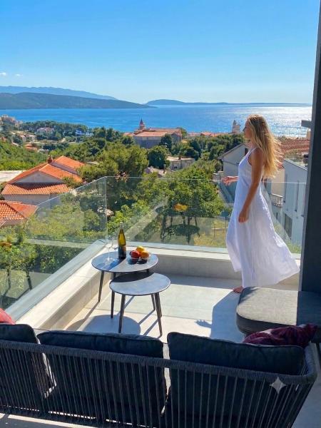 4star Seaview Penthouse Krk - Cres