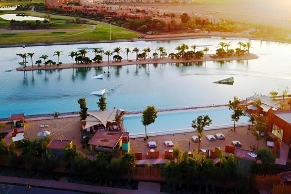 Na fotografii je vidět objekt Villa Marrakech Piscine privée Vue sur Golf&Atlas nacházející se ve městě Marakéš.