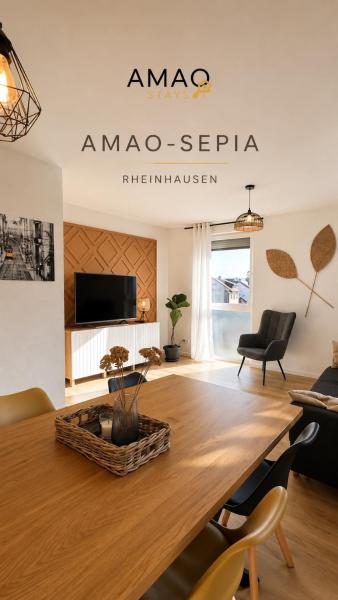 Amao Sepia - 86 M2 Apartment - Balcony - King-size Beds - Free Parking - Near Europa-park - Up To 12 Guests With 2 Units - Rust