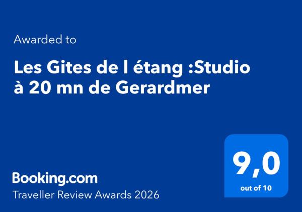 Les Gites De L éTang :Studio à 20 Mn De Gerardmer - Vosges