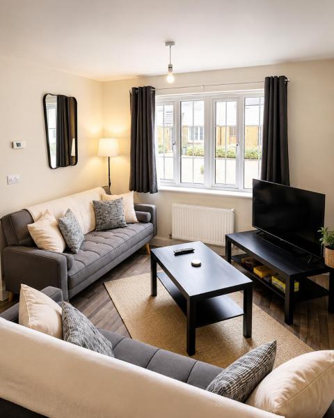 Modern Wixams Bedford House 3 Single Beds Free Parking - Campton