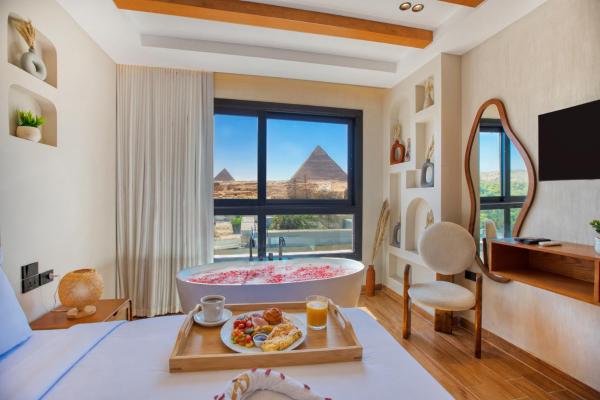 Panorama View Pyramids - Egypt