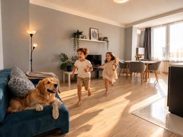 На фото показан объект Rose apt South Park - Free Public Parking, Mountain View, self check-in, near metro, stores, family-friendly, расположенный в городе София.