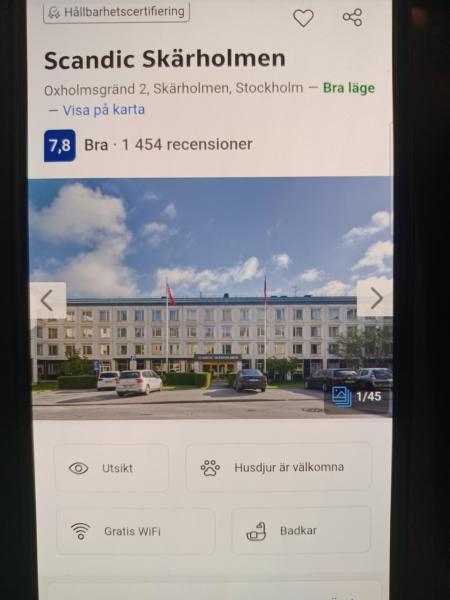 Scandic Skärselden Stockholm - Helsingborg