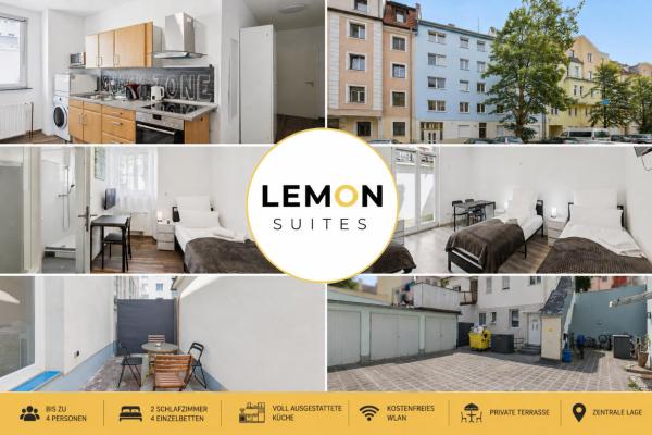 Lemon Suites 6, Apartment Zentral Für Kleine Gruppen Und Monteure - Erlangen