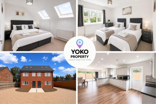 The Hayloft And Riverside I 8 Bedroom 8 Bathroom House I Driveway Parking I Work Desk I Fast Wifi I Smart Tv I Self-check-in I By Yoko Property - St Neots