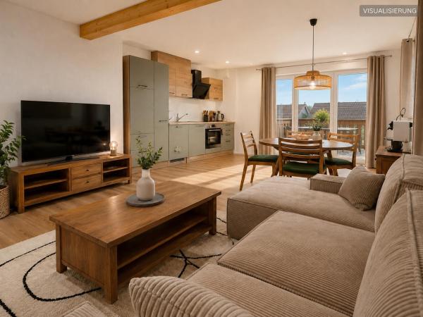 Liboria Alpenauszeit - Ferienwohnung Mit Balkon Und Alpenblick In Aidling Am Riegsee - Riegsee