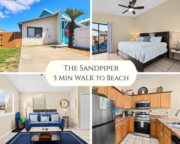 5 Min Walk To Sand - King Bed - Private Yard - Florida