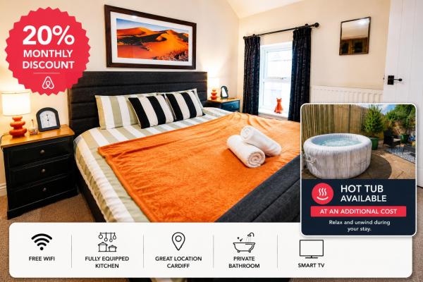 Beautiful 3 Bed Cottage - Hot Tub & Free Parking - Cardiff