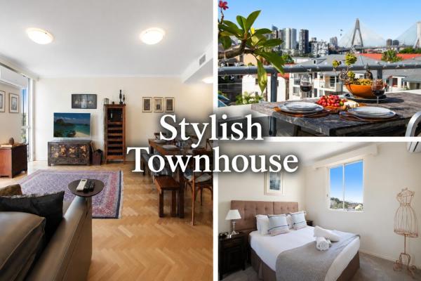 Stylish Balmain Townhouse With Pool & City Views - Crows Nest