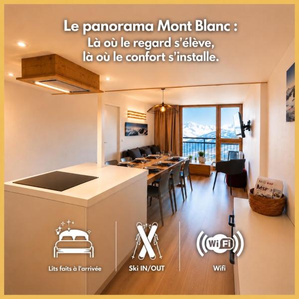Le Panorama Montblanc - Arc 2000 - Ménage Et Lits Faits Inclus - Ski In-out - Wifi - Conciergerie Du Varet - La Rosière