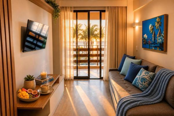 Apartamento Pé Na Areia Ao Lado Do Beach Park - Conforto E Localização Imbatível - Aquiraz