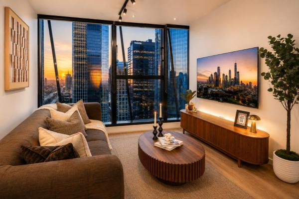 Heart Of Melb Cbd -Luxe 2bed 2bath Collins St Apartment - Great Views - 세인트 킬다