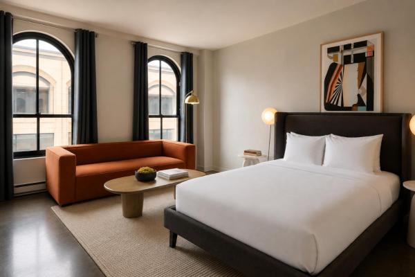 Studiolejlighed med queensize-seng — 41 m² - Nester Finn Square Victoria