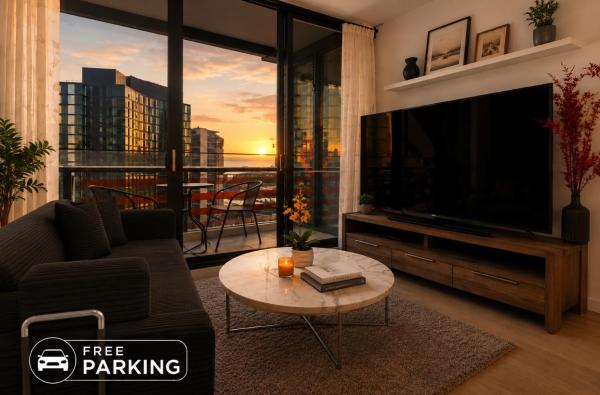 High Rise Harbour Views 2br Pool Parking & Balcony - 윌리엄스타운