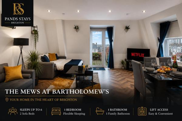 Luxury 1 Bed Apt Central Brighton Private Garden Sleeps 6 - Brighton Station