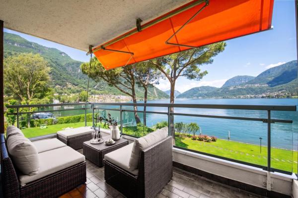 Emotion Lake Lugano With Direct Lake Access And Shared Pool - Happy Rentals - Varese