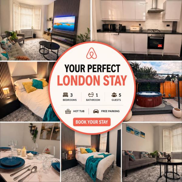 Stylish 3br House In Newham East London&hot Tub - Barking