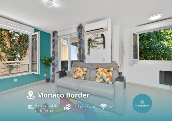 Chaleureux 2p Central, Frontière Monaco - Hh - Monaco