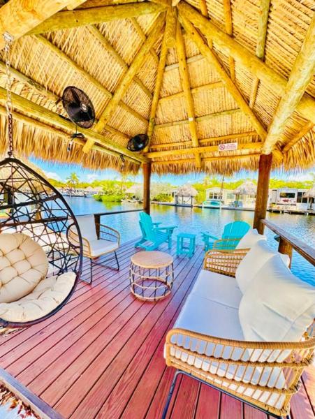 Waterfront Tiki Getaway With Private Boat Dock - Key Largo, FL