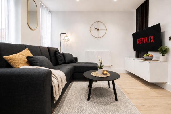 The Eden Suite - 1br Chic Apt With Luxe Shower, Smart Tv & Free Secure Parking In Central High Wycombe Hp13, Sleeps 3 - 赫特福德郡