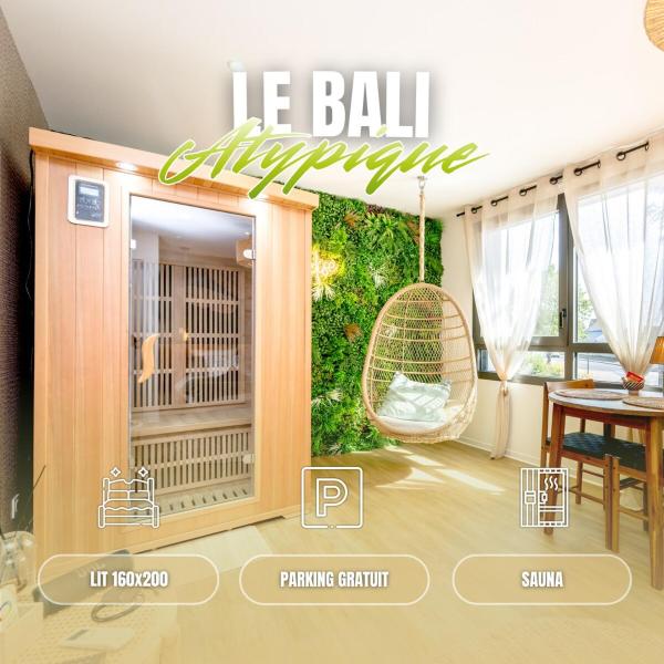 Le Bali - Queen-size, Parking Gratuit & Sauna - Côtes-d'Armor