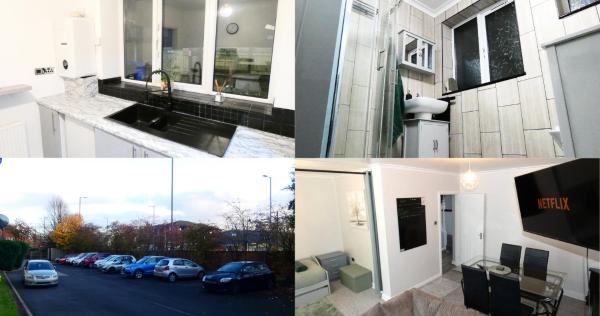 Spacious 3 Bedrooms 7 Beds Maisonette With 1 Bathroom 1wc 4 Smart Tv's With Adaptable Lounge Area Tram Access Near Salford Quays And Mcr City Centre - Manchester