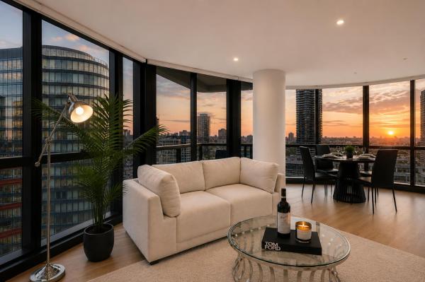 Docklands Waterfront Luxury Views With Pool, Gym & Parking - Saint Albans