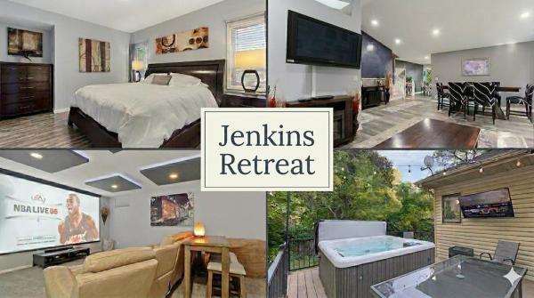 Jenkins Retreat-5br, Hot Tub, Theater, Near Tpc Nsc - Brooklyn Park, MN