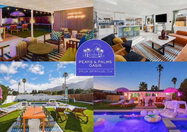 Desert Glow Getaway - Pool - Lounging - Backyard Games - Palm Springs, CA