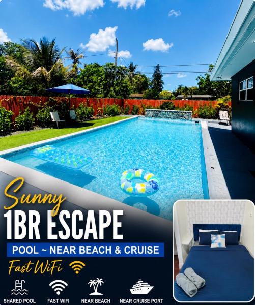 Sunny 1br Escape With Pool And Near Beach - Fort Lauderdale