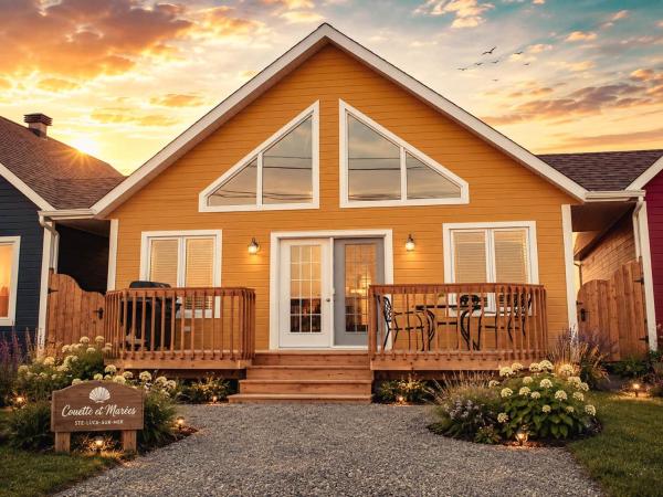Couette Et Marées - Chalet Face Au Fleuve (Jaune) - Saint-Donat