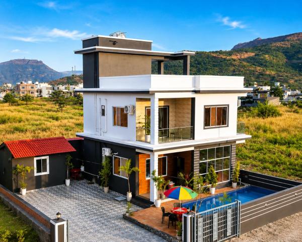 Ii The G0dfather Ii 4bhk Ii Fully Ac Ii Pvt Pool Li Mini Pub Ll Empyrean Stay Ii - Lonavla