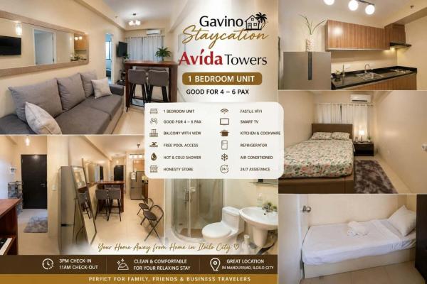 722 Avida Atria Tower 3 Come, Central, Cozy - 일로일로