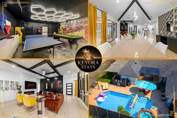 Resort-style Pool House - Hot Tub & Game Room - Frisco, TX