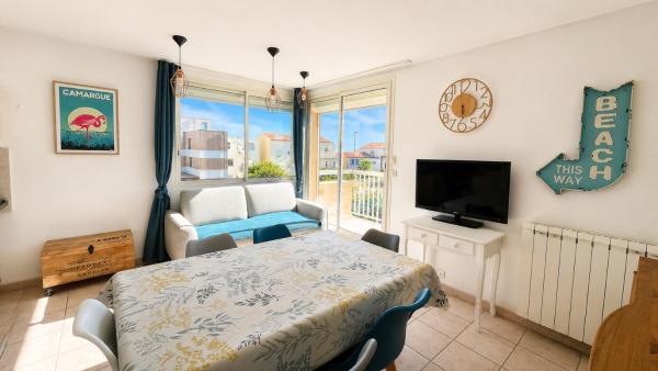 Brise Marine - Appartement 2 Chambres Avec Balcon, Vue Mer & Parking Privé à 30 M De La Plage - Palavas-les-Flots