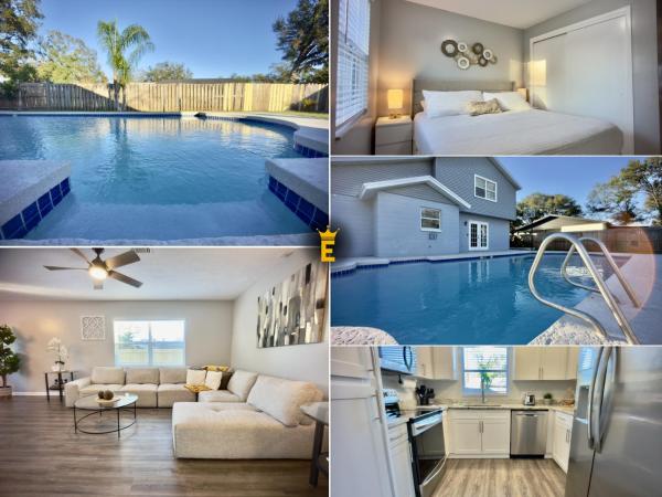 Luxury 4br Getaway With Heated Pool & Cozy Vibes! - Plant City, FL