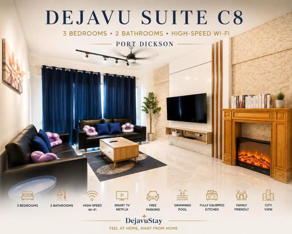 Portdickson Sakura 10pax 3br Glory Beach Resort Suite - Port Dickson